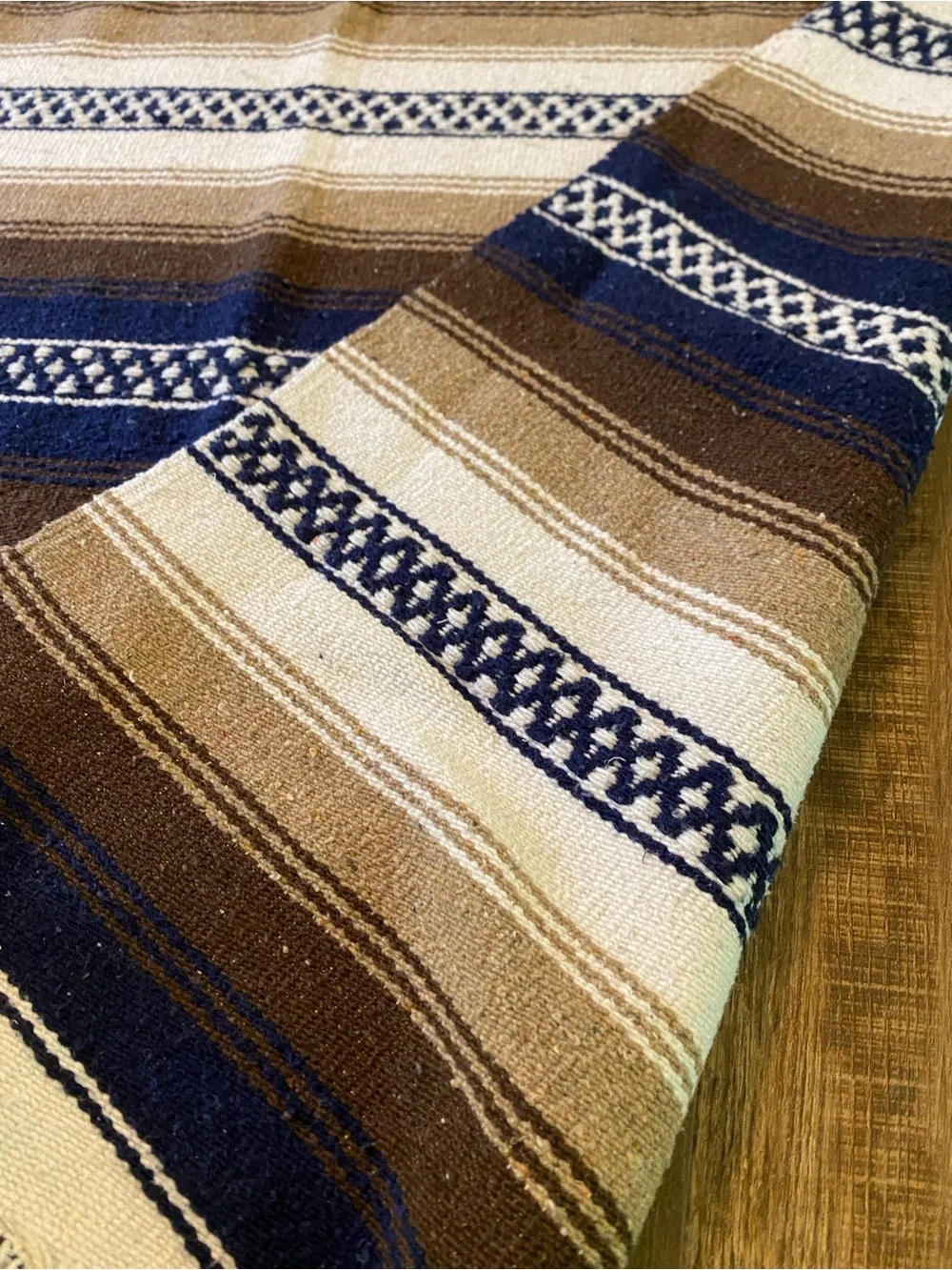 Striped Woven Mexican Blanket